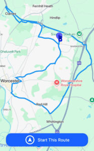 Worcester Driving Test Route