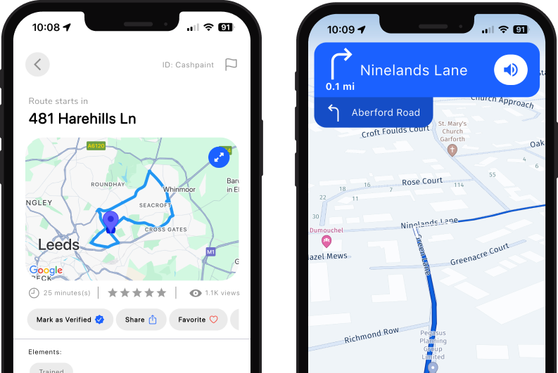 Driving Test Routes