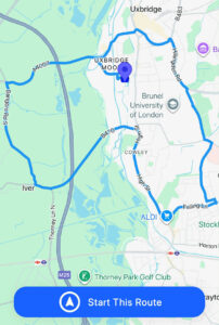 Uxbridge Driving Test Routes